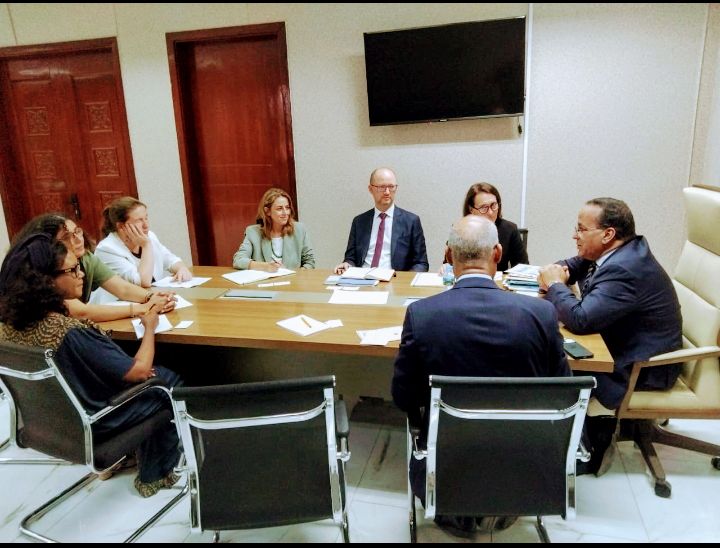 الامين العام لوزارة الاقتصاد يستقبل وفدا من المكتب الدولي لمكافحة المخدرات و&nbsp;الجريمة